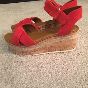 Red sandals